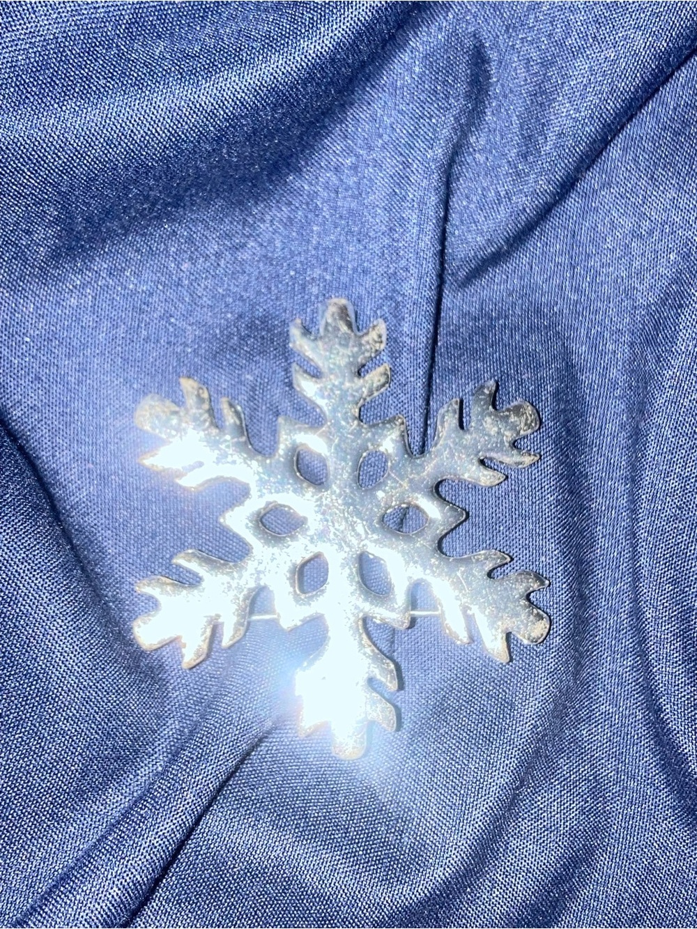 Silver Snowflake Decorative Accent - Brand: